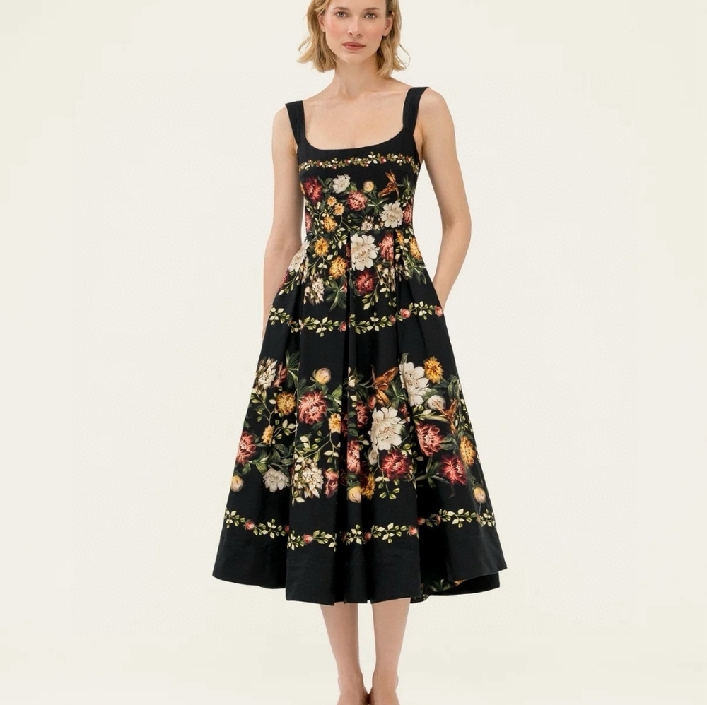 AGUA BY AGUA BENDITA Alcaparra Paramo Midi Dress - Picture 1 of 14